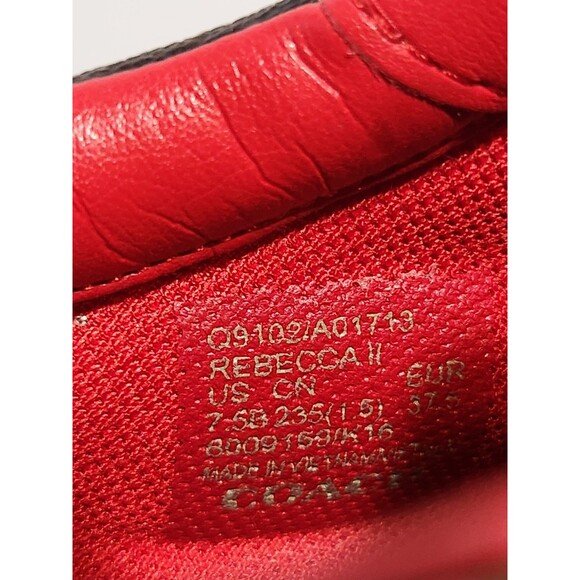 Coach Rebecca II Signature Logo Red and Black Floral Athletic Shoes 7.5 GREAT! - Picture 12 of 16
